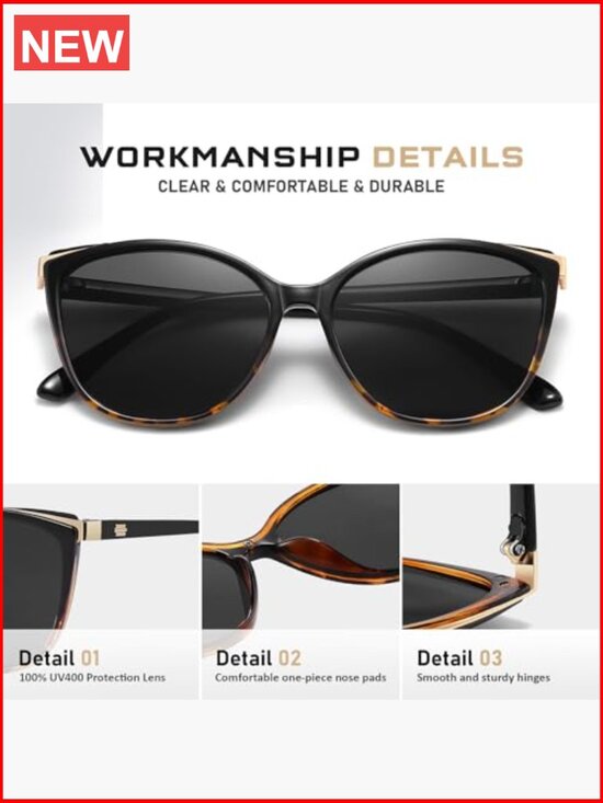 Vintage Cat Eye Sunglasses UV400 Protection Polycarbonate Lens main image 7